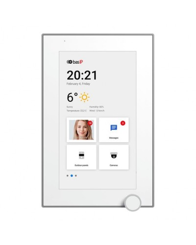 IP-видеодомофон BAS-IP AZ-07L WHITE в Одинцово Абонентские IP устройства Pintop.ru
