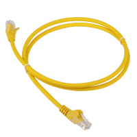 Патч-корд LANMASTER LSZH UTP кат.5e, 0.3 м, желтый LANMASTER LAN-PC45/U5E-0.3-YL